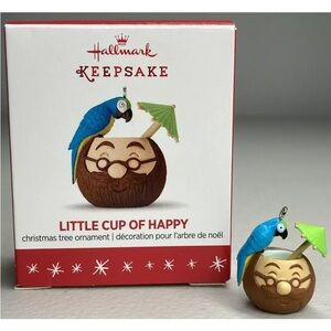 Hallmark Keepsake Little Cup Of Happy Miniature Christmas Ornament 2016  QXM8581